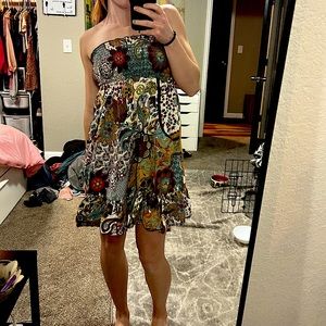 Boho mid length sundress